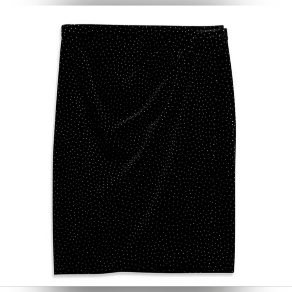 Theory - Pleat Wrap Skirt - Black/White - Picture 3 of 3